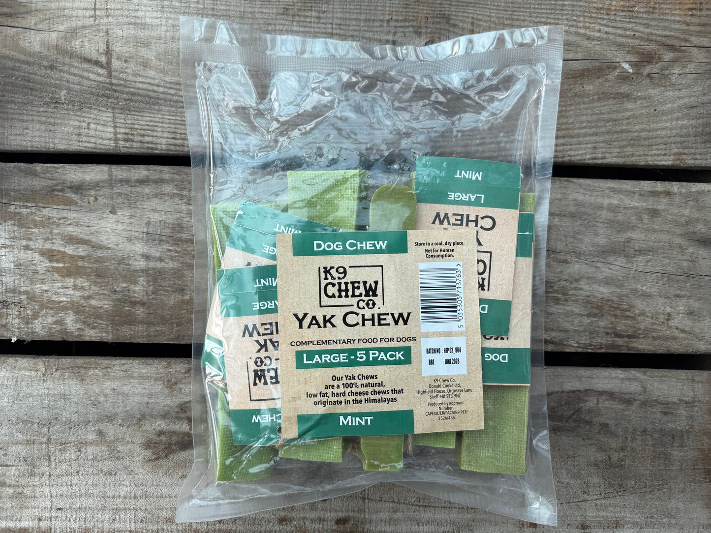 Yak Chew Mint 5 pack