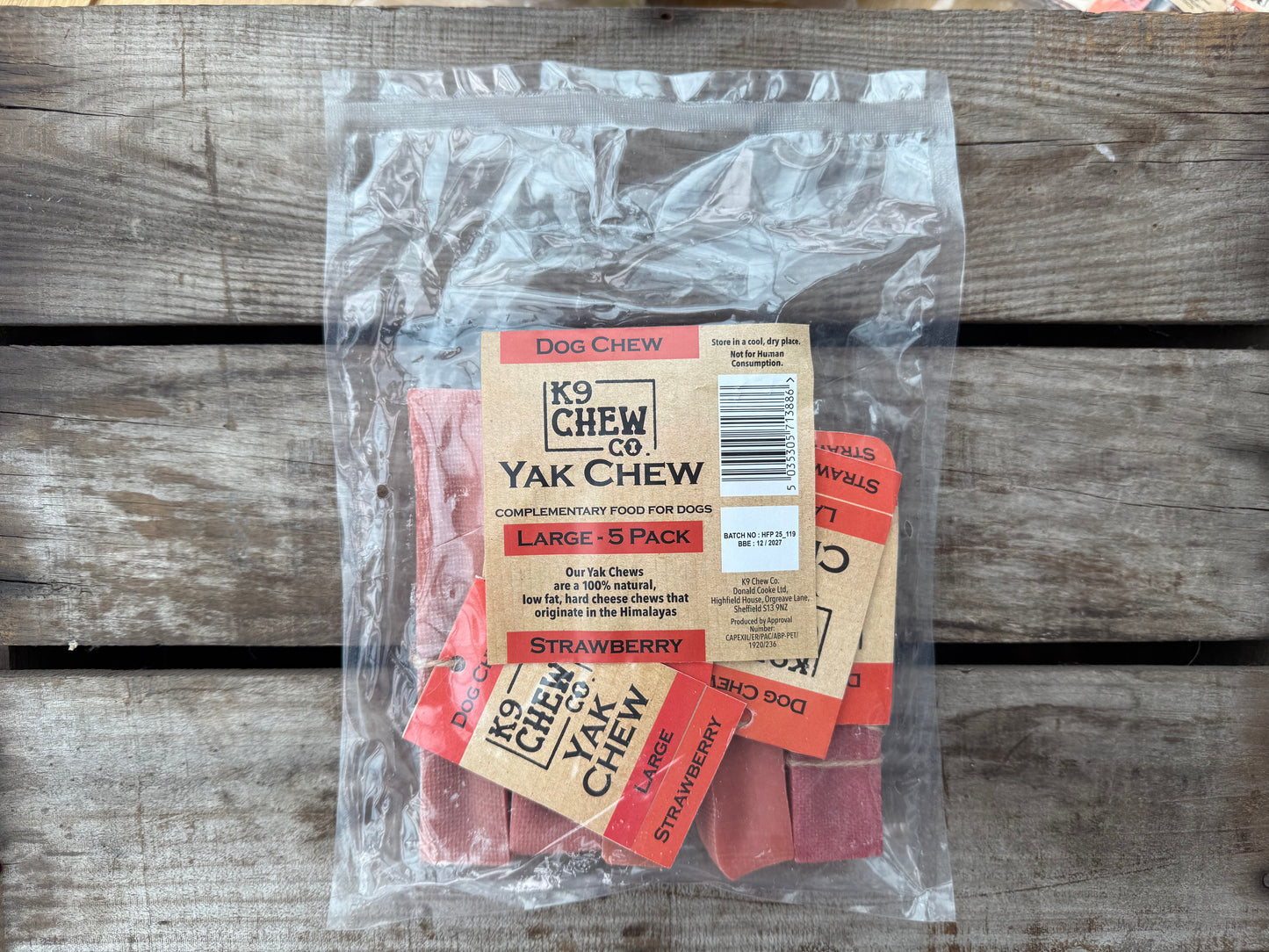Yak Chew Strawberry 5 pack