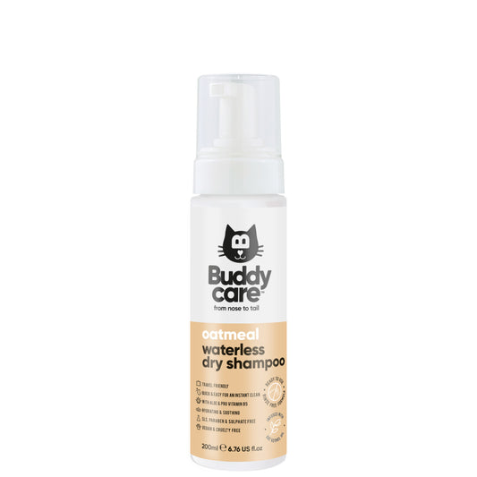 Buddycare Waterless Dry Cat Shampoo Oatmeal 200ml