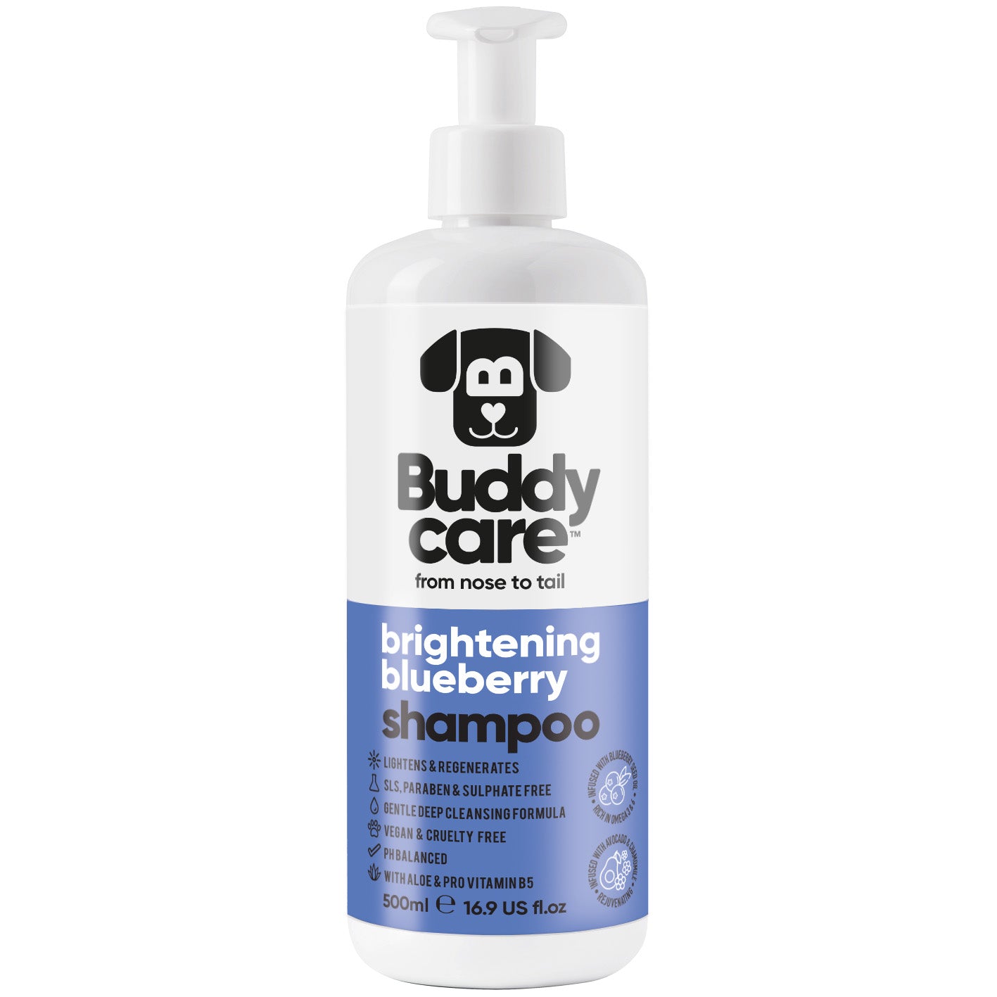 Buddycare Shampoo Brightening Blueberry 500ml