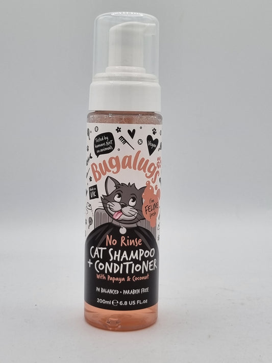 Bugalugs Cat Papaya & Coconut No Rinse Shampoo & Conditioner