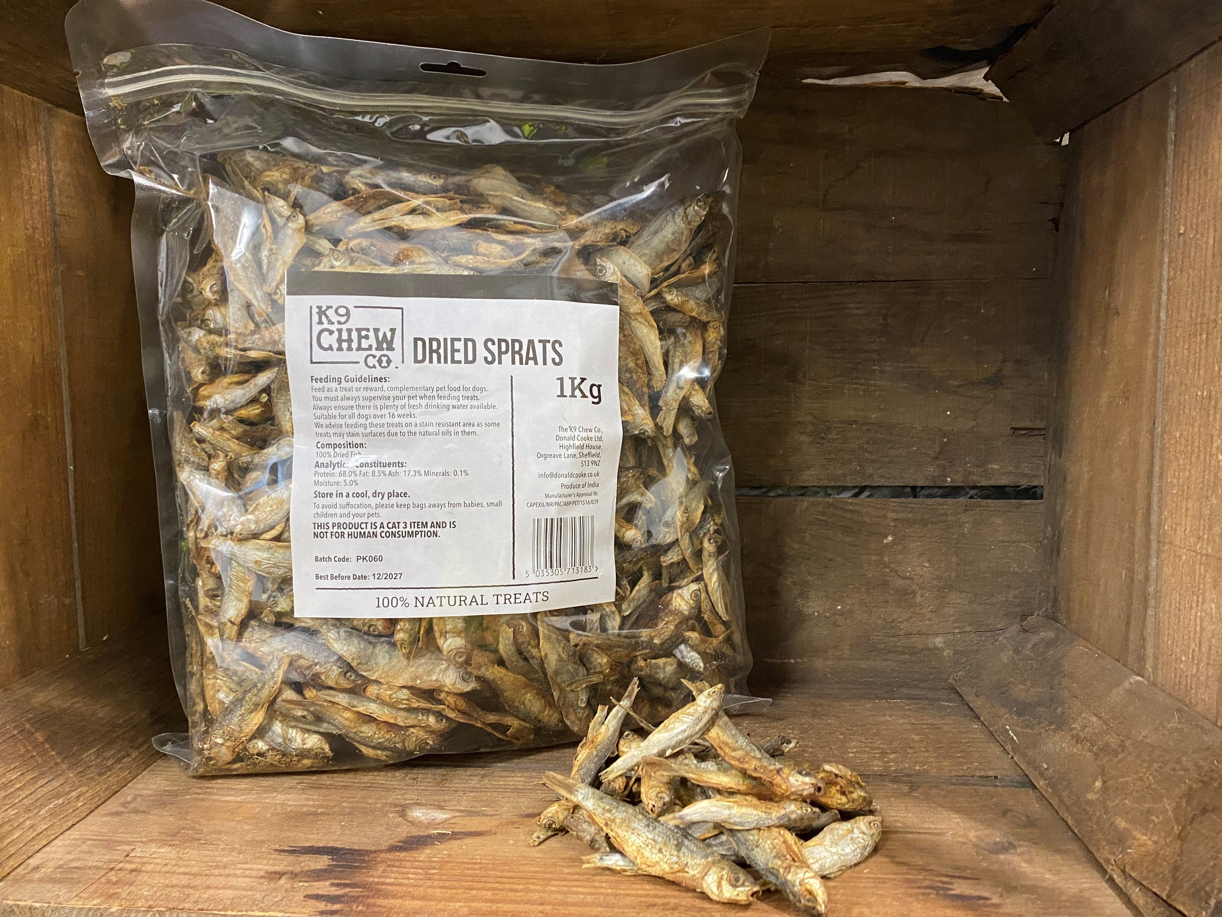 Dried Sprats 1kg – Donald Cooke Ltd