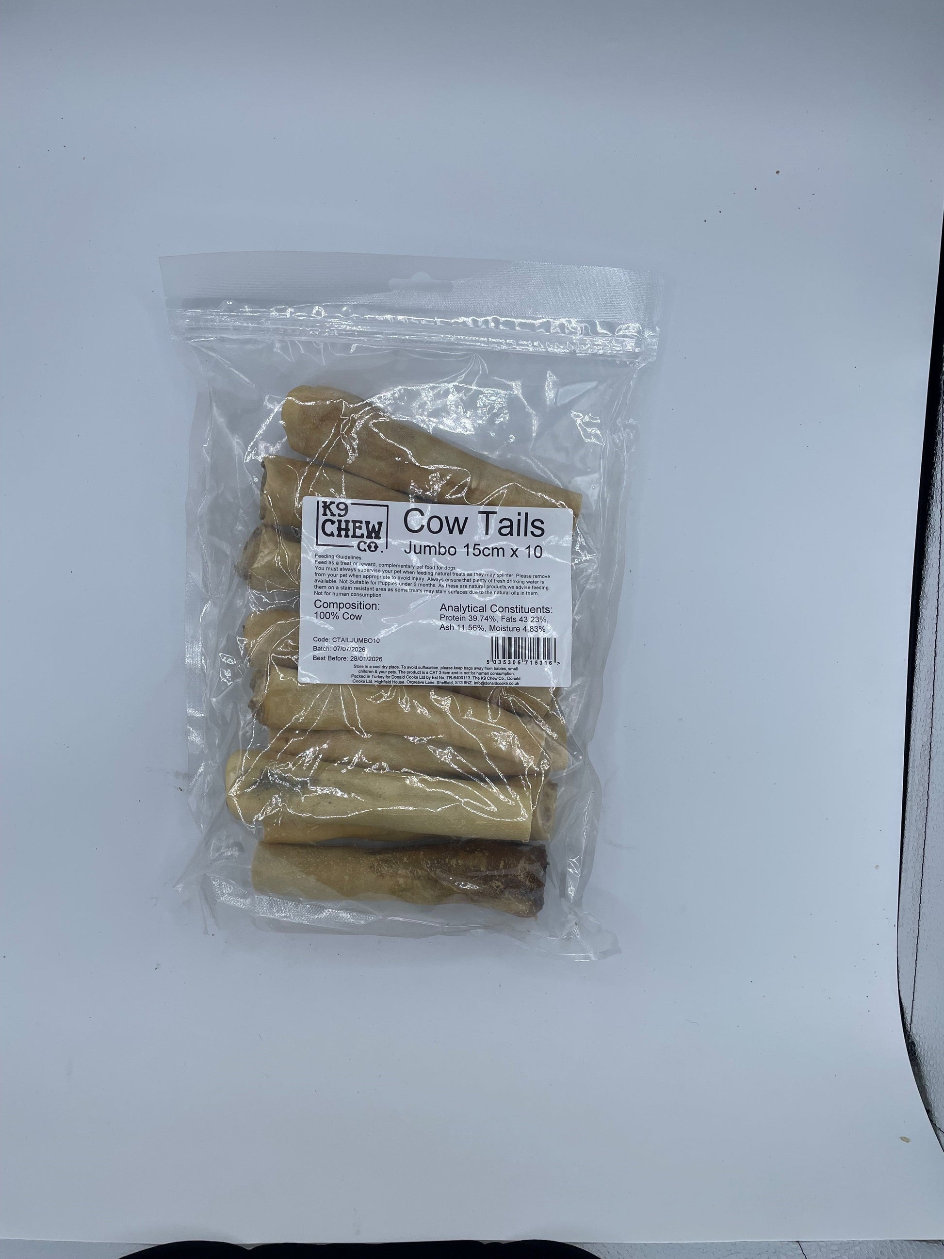 Cow Tails Jumbo 15cm x 10