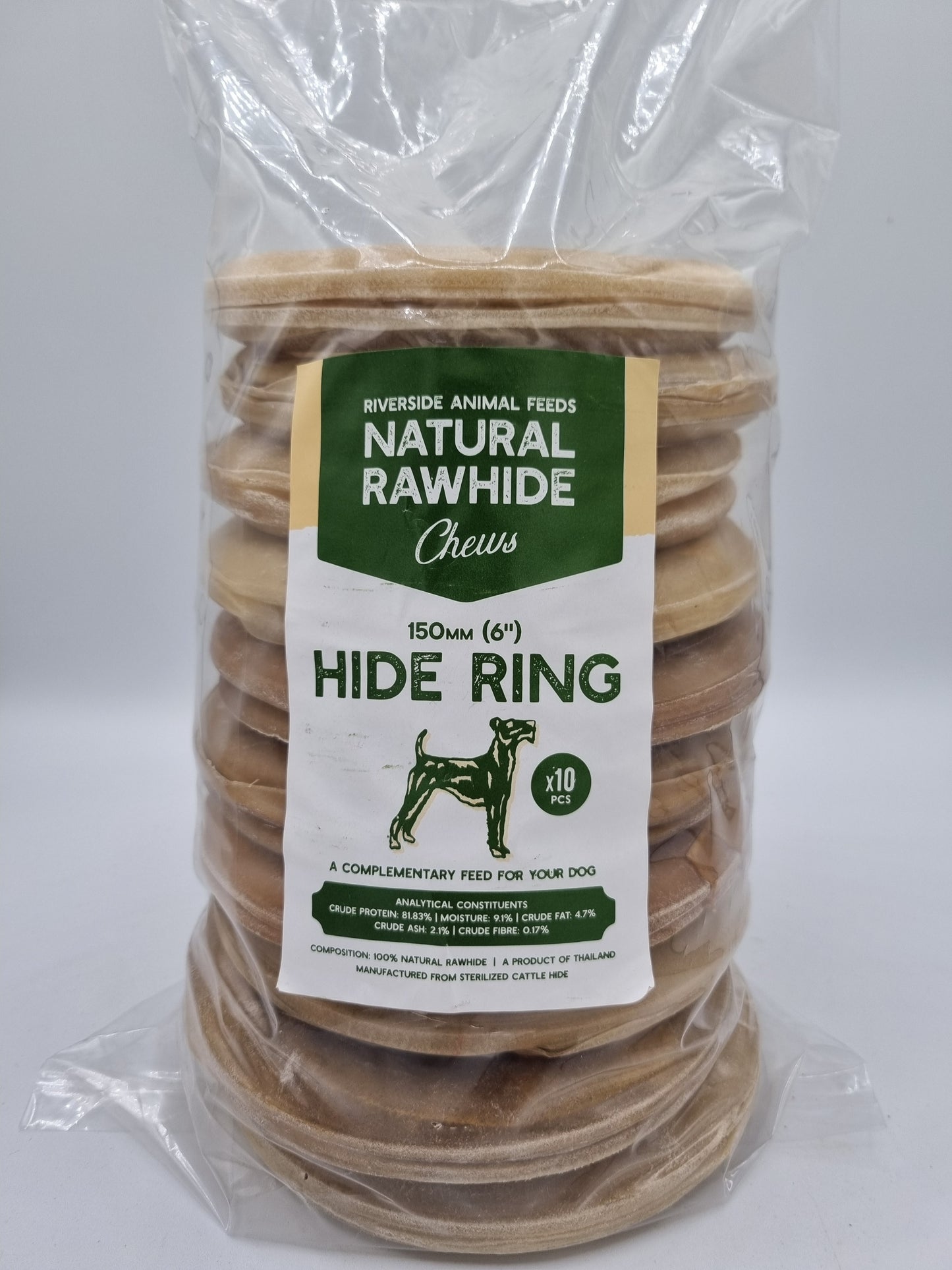 Rawhide 6" Rings 10 pack
