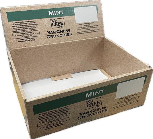 Yak Crunchies Mint box
