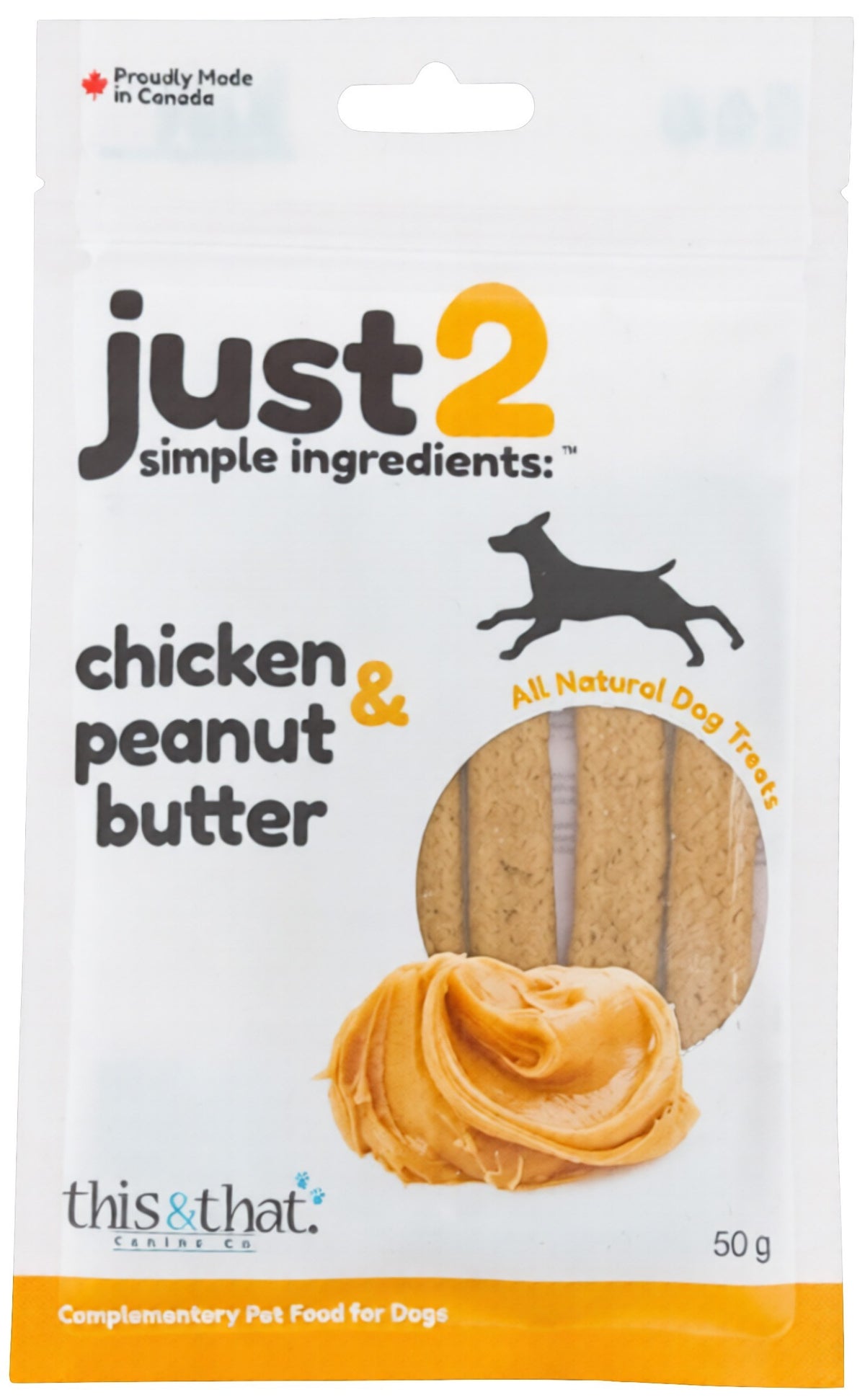 Just2 Chicken & Peanut Butter 50g