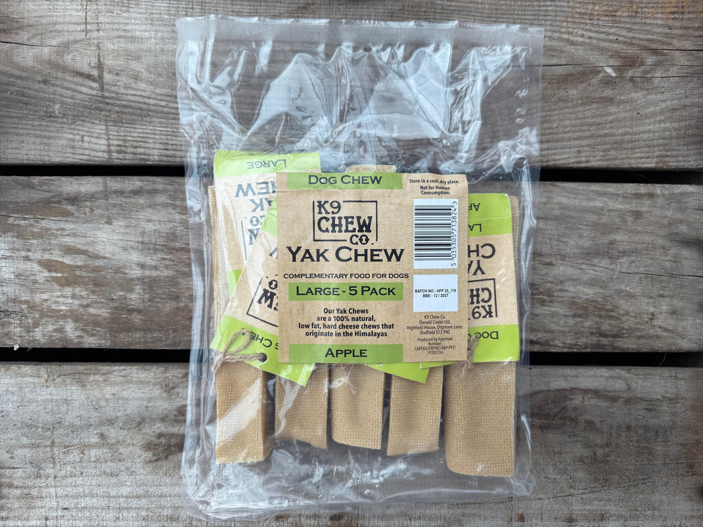Yak Chew Apple 5 pack