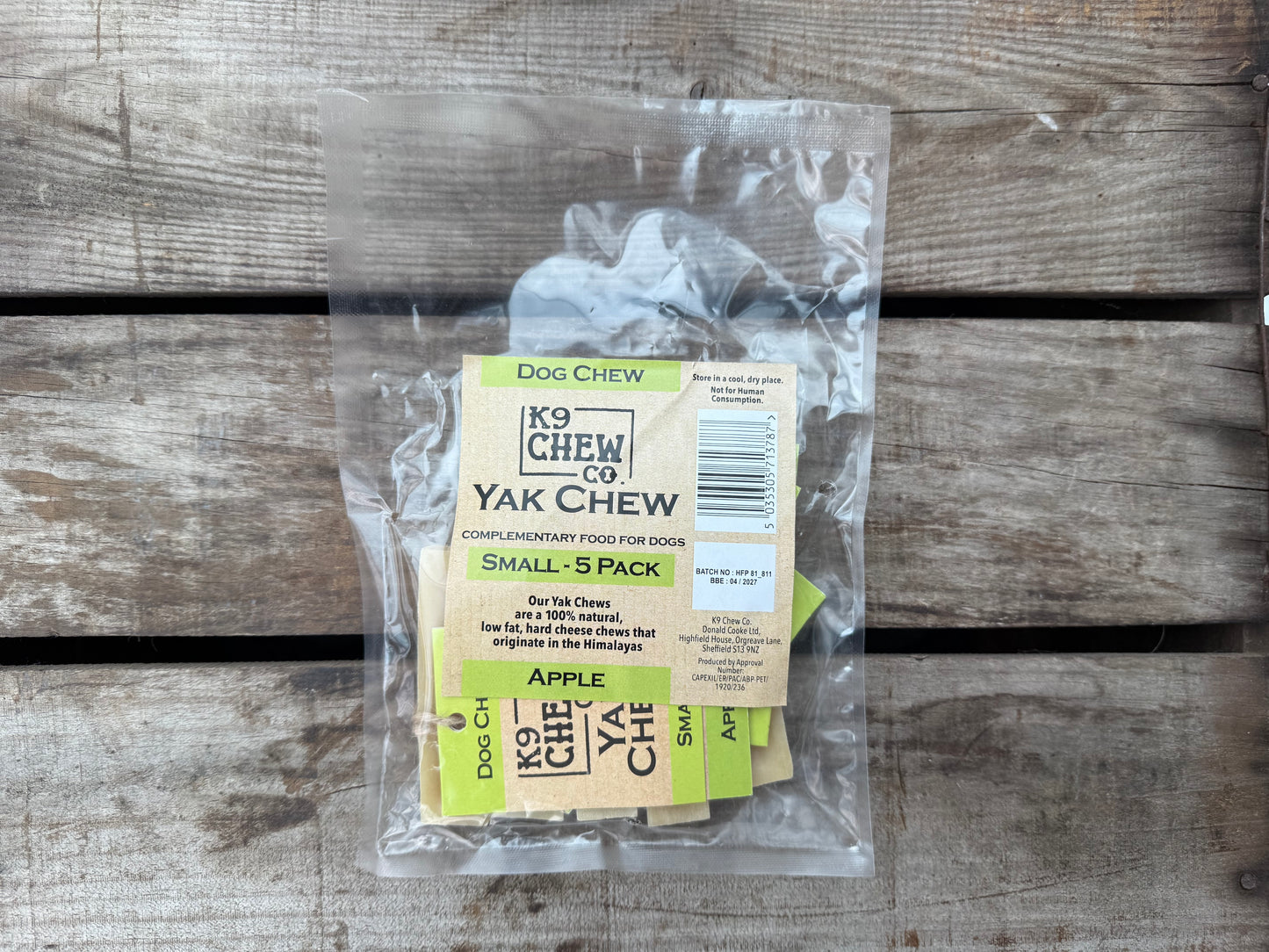 Yak Chew Apple 5 pack