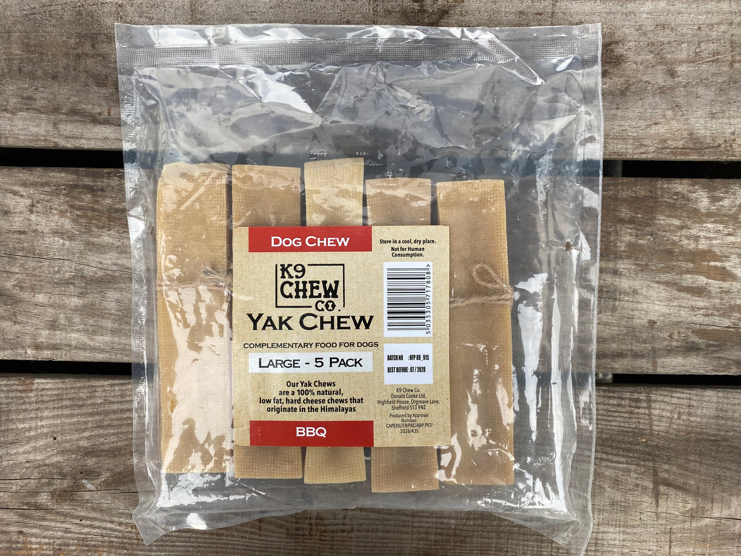 Yak Chew BBQ 5 pack