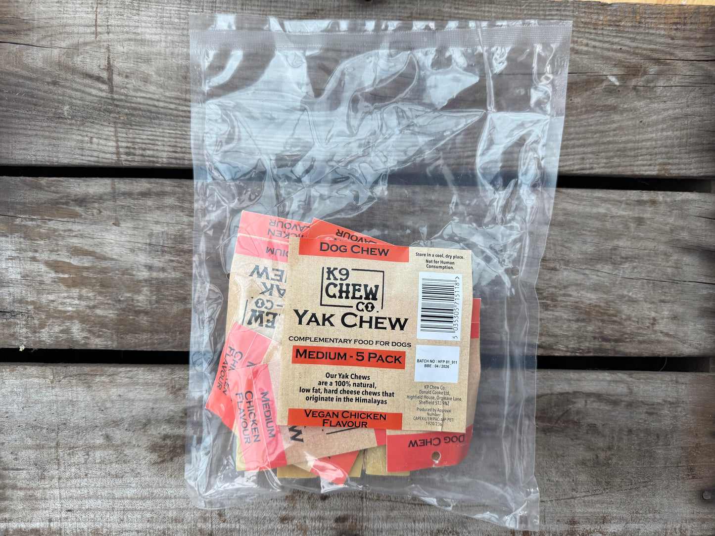 Yak Chew Chicken Flavour 5 pack