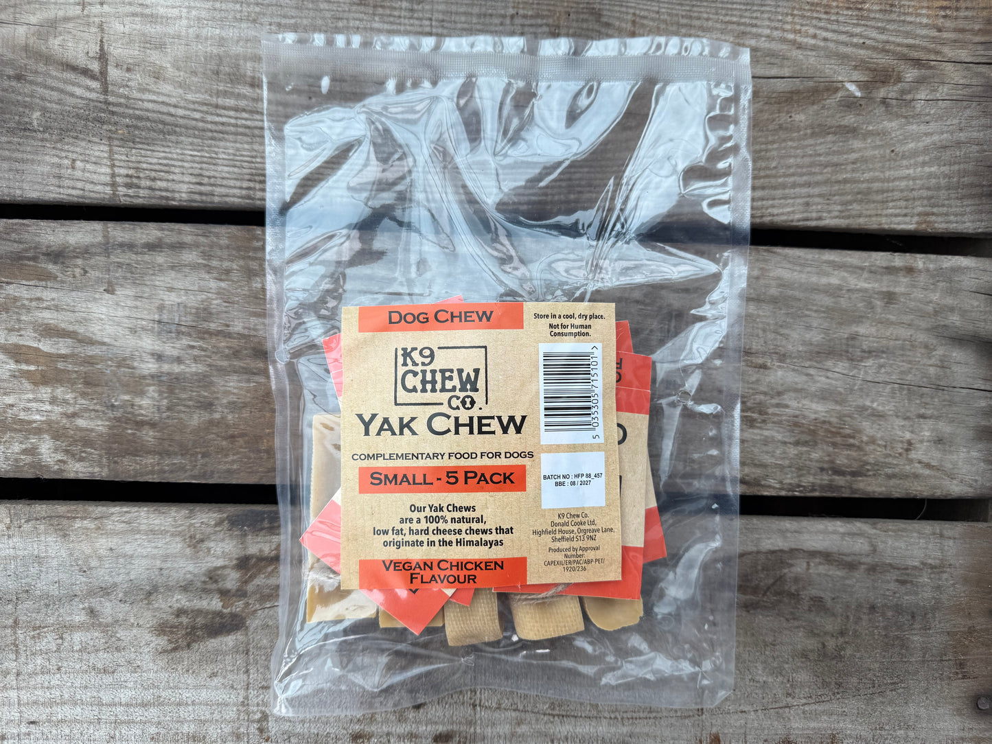 Yak Chew Chicken Flavour 5 pack