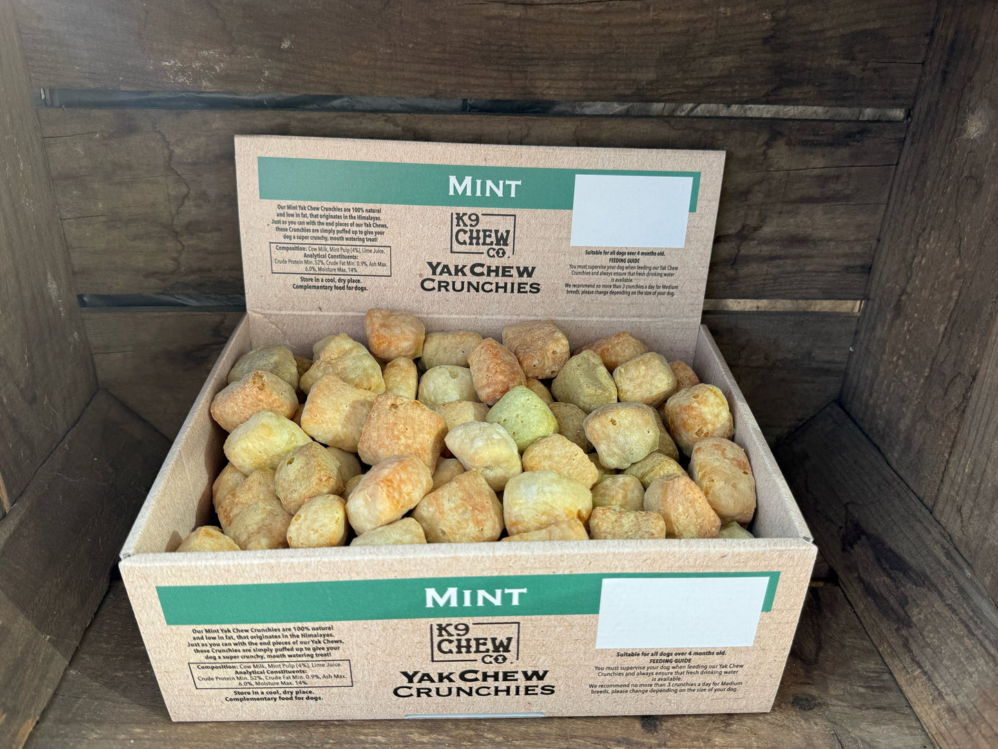 Yak Chew Crunchies 500g Mint