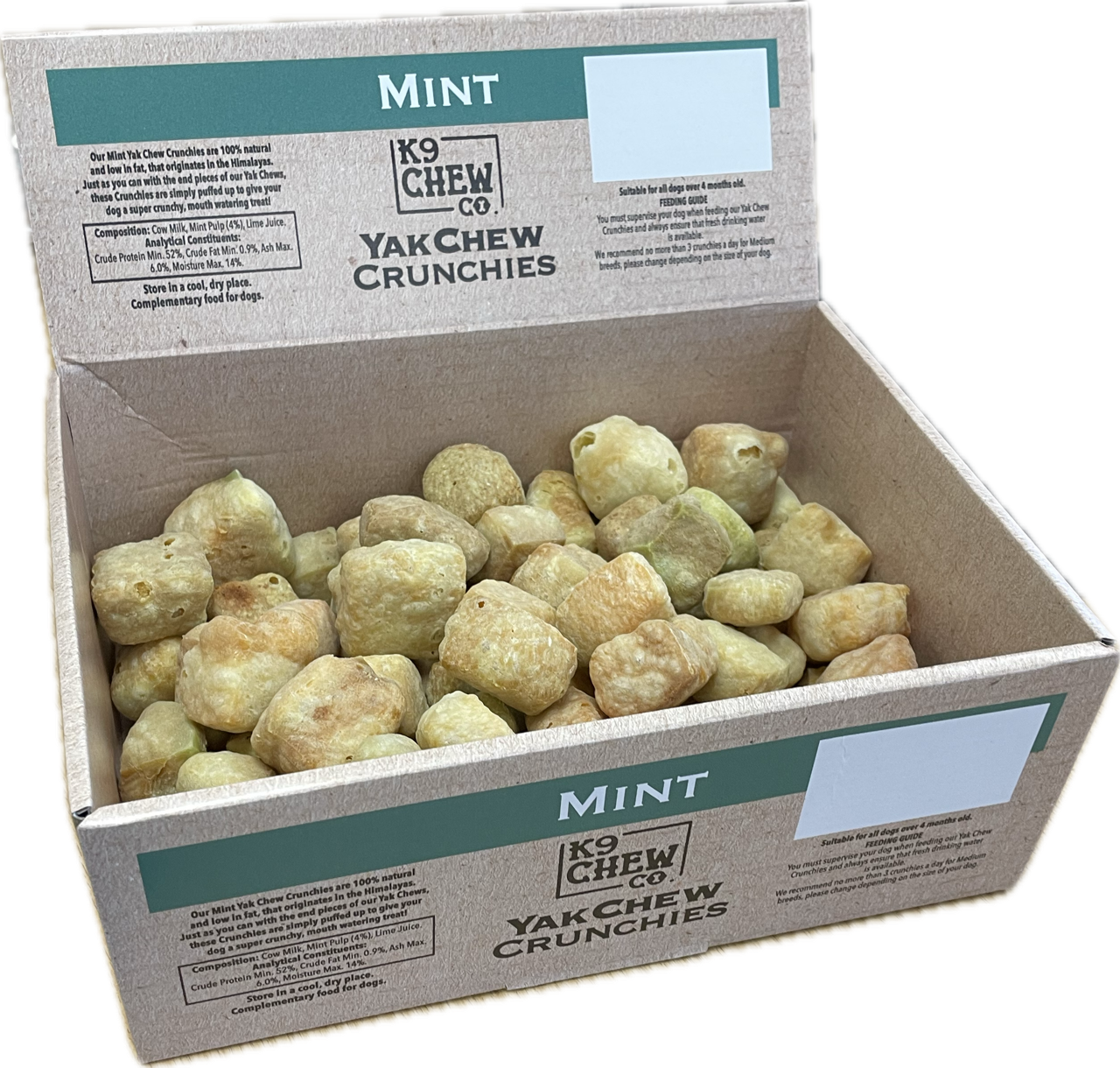 Yak Crunchies Mint box
