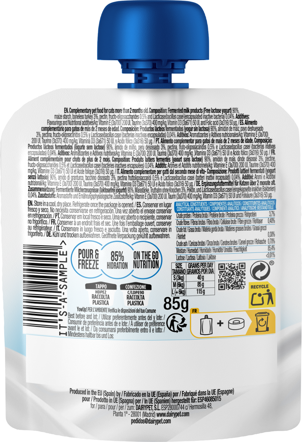 YowUp Cat L.Casei Probiotics 85g 10 pack