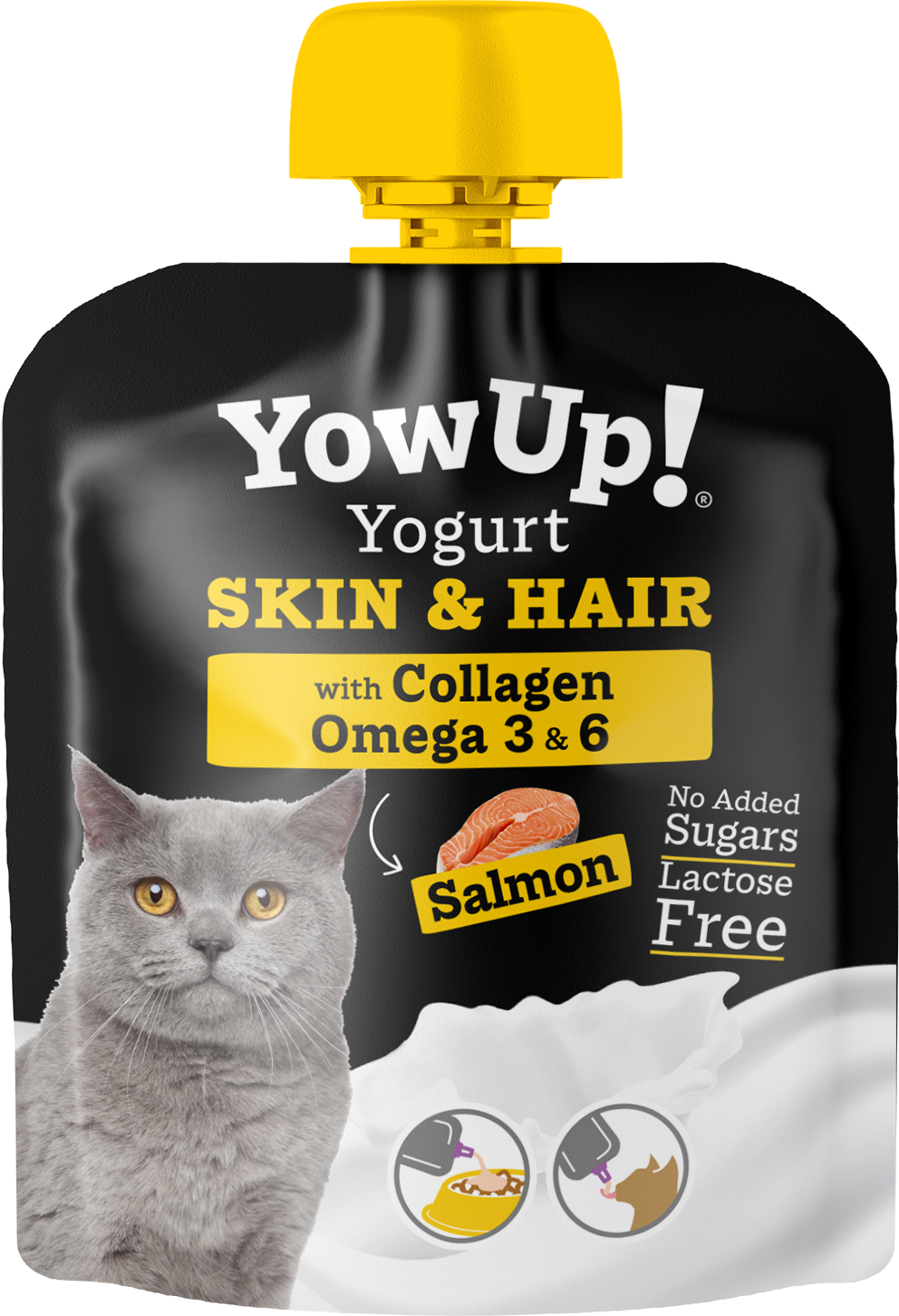 YowUp Cat Yogurt Skin & Hair 85g 10 pack