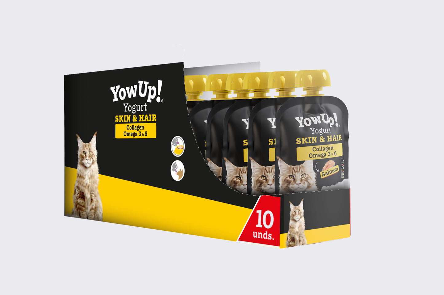 YowUp Cat Yogurt Skin & Hair 85g 10 pack