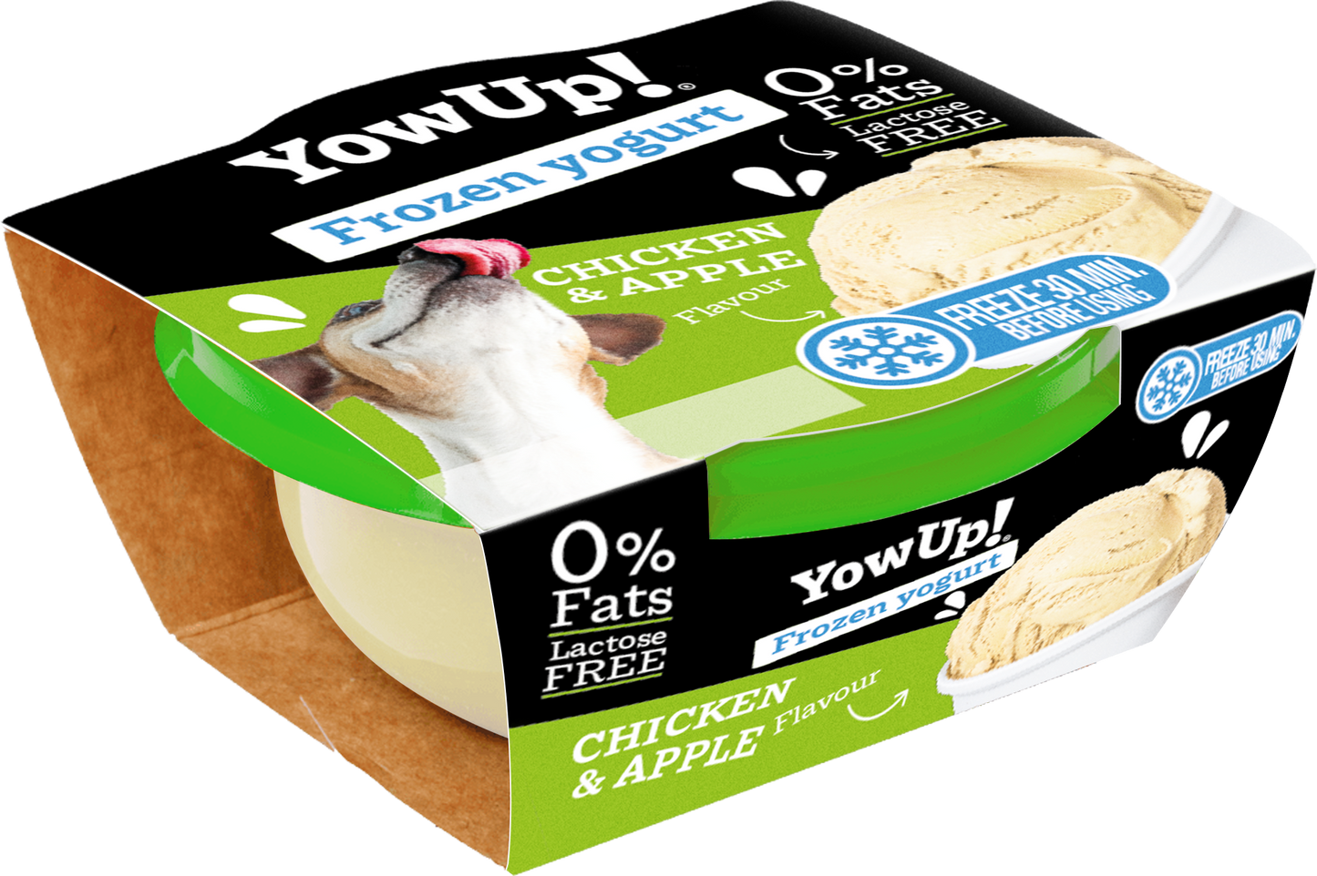 YowUp Ice Cream Yogurt Chicken & Apple 110g 12 pack