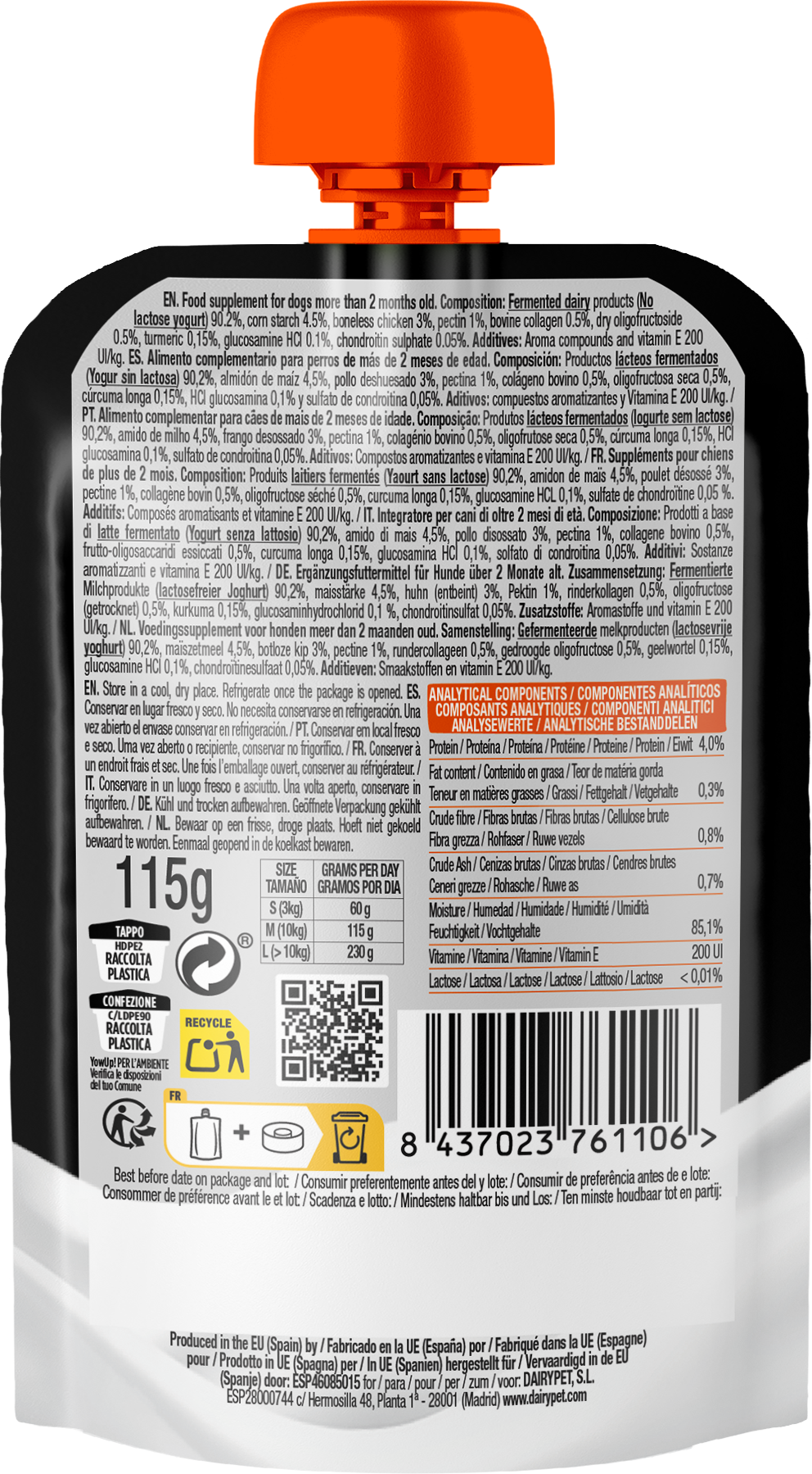 YowUp Dog Yogurt Articular 115g 10 pack