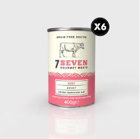 Seven Beef & Green Tea Can 400G X 6
